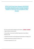 SPCE 619 Final Exam Newest 2025&sol;2026  Complete Questions and Correct Answers  Graded A&plus;&vert;Assured Success&vert;Brand New  Version 