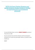 SPCE 619 Exam Practice Questions and  Verified Solutions Already Graded A&plus;&vert;Verified  by Experts&vert;Assured Success&vert;Newest  2025&sol;2026 