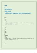 Level 1 Antiterrorism Awareness Training 2025 Questions With Correct Answers