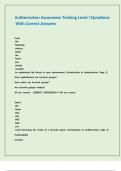 Antiterrorism Awareness Training Level I Questions With Correct Answers&period;