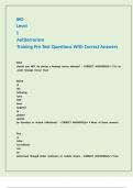 JKO Level 1 Antiterrorism Training Pre Test Questions With Correct Answers&period;