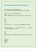 Hers Rater Questions With Correct Answers&period;