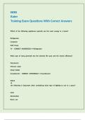 HERS Rater Training Exam Questions With Correct Answers