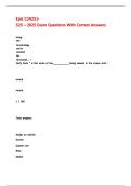 Epic CLN251-525 &ndash; 2025 Exam Questions With Correct Answers
