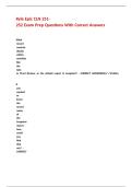 Kyle Epic CLN 251-252 Exam Prep Questions With Correct Answers&period;
