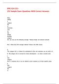 EPIC CLN 251-252 Sample Exam Questions With Correct Answers&period;