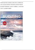 TEST BANK FOR Auditing: A Practical Approach, 4th Canadian Edition Share Icon by Robyn Moroney, Fiona Campbell, Jane Hamilton, Valerie Warren ISBN: 978-1-119-70948-0 ALL CHAPTERS COVERED YOUR ULTIMATE GUIDE 100% VERIFIED A+ GRADE ASSURED!!!!! NEW LATEST