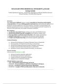 NCLEX-RN Psychosocial Integrity 5 Exam &lpar;2025&sol;2026&rpar; &vert; 115 Verified Q&A &vert; Specialist-Level Mental Health & Advanced Clinical Psychiatry