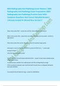 BDA Radiography And Radiology Exam Newest &sol; BDA  Radiography And Radiology Exam Preparation &sol;BDA  Radiography And Radiology Practice Exam With  Complete Questions And Correct Detailed Answers  &vert;Already Graded A&plus;&vert;Brand New Version&excl;&excl;