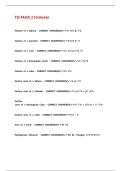 TSI Math 2 formulas&period;