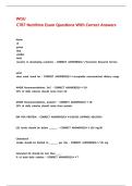WGU C787 Nutrition Exam Questions With Correct Answers&period;