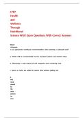 C787 Health and Wellness Through Nutritional Science WGU Exam Questions With Correct Answers