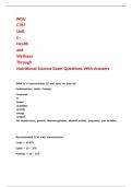 WGU C787 Unit 2 - Health and Wellness Through Nutritional Science Exam Questions With Answers&period;docx
