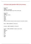 C787 Study Guide Questions With Correct Answers
