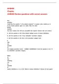 AMB400 Chapter&comma; AMB400 Review questions with correct answers