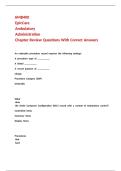 AMB400 EpicCare Ambulatory Administration Chapter Review Questions With Correct Answers 