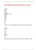 Epic AMB400 Exam Questions With Correct Answers
