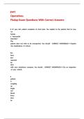 EMT Operations Fisdap Exam Questions With Correct Answers&period;