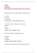 FISDAP operations&period; EMT 2025 Exam Questions With Correct Answers