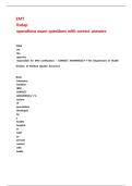 EMT fisdap operations exam questions with correct answers 