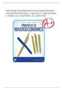 Test Bank For Principles of Macroeconomics 13th Edition By Karl E&period; Case&semi; Ray C&period; Fair&semi; Sharon E&period; Oster&vert;9780135196984&vert; All Chapters 1-21&vert;LATEST