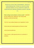 TEXAS FAL ACTUAL FINAL EXAM NEWEST &sol; TEXAS FAL EXAM PREPARATION &sol; TEXAS FAL PRACTICE EXAM 2025&sol;2026 NEWEST ACTUAL EXAM WITH COMPLETE QUESTIONS AND VERIFIED ANSWERS &vert;ALREADY GRADED A&plus;&vert;