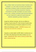WALL STREET PREP ACCOUNTING CRASH COURSE EXAM &lpar;VERSION 1 & 2&rpar; INCLUDES ACCURATE AND VERIFIED QUESTIONS COVERING CORE ACCOUNTING PRINCIPLES SUCH AS THE ACCOUNTING EQUATION&comma; FINANCIAL STATEMENTS &lpar;INCOME STATEMENT&comma; BALANCE SHEET&comma; CASH FLOW&rpar;&comma; JOURNAL ENTRIES 