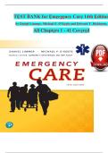 Emergency Care&comma; 14th Edition &ndash; Daniel Limmer&comma; Michael F&period; O&rsquo;Keefe & Edward T&period; Dickinson &vert; Complete Test Bank &lpar;Chapters 1&ndash;41&rpar;