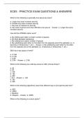 ECES - PRACTICE EXAM QUESTIONS & ANSWERS