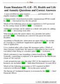 Exam Simulator FL-LH - FL Health and Life  and Annuity Questions and Correct Answers