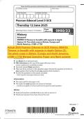 breadth with aspects in depth Option 33&colon; The witch craze in Britain&comma; Europe and North America&comma; c1580&ndash;c1750 Merged Question Paper and Mark scheme
