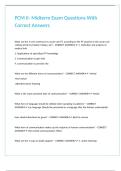 PCM Study Guide Questions With Correct Answers