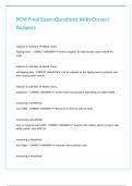 PCM Final Exam Questions With Correct Answers&period;