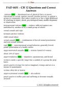 FAD 4451 - CH 12 Questions and Correct  Answers