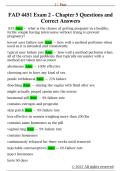 FAD 4451 Exam 2 - Chapter 5 Questions and  Correct Answers
