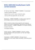 ECOL 1000 UGA Conelly Exam 3 with correct answers