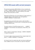 CPCU 553 exam with correct answers