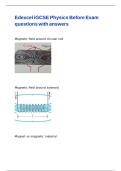 Edexcel iGCSE Physics Before Exam questions with answers&comma;