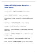 Edexcel IGCSE Physics &ndash; Equations &ndash; latest update
