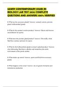 SAWEY CONTEMPORARY ISSUES IN BIOLOGY LAB TEST 2026 COMPLETE QUESTIONS AND ANSWERS 100&percnt; VERIFIED