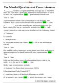 Fire Marshal Questions and Correct Answers 