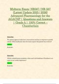 Midterm Exam&colon; NR567 &sol; NR 567 &lpar;Latest Update 2025 &sol; 2026&rpar; Advanced Pharmacology for the AGACNP &vert; Questions and Answers &vert; Grade A &vert; 100&percnt; Correct &ndash; Chamberlain