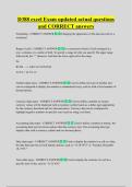 D388 excel Exam updated actual questions  and CORRECT answers