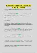 D388 excel Exam updated questions and  CORRECT answers