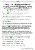 Florida Class E Knowledge Exam fully  solved & updated 2025-2026(latest version  verified for accuracy) | 20242025Latest!!  Questions and Correct Answers 