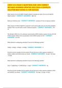 CHEM 1411 EXAM 2 QUESTIONS AND 100&percnt; CORRECT DETAILED ANSWERS UPDATED 2025&sol;2026 A COMPLETE SOLUTION BEST RATED A&plus; FOR SUCCESS