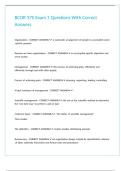 BCOR 370 Exam 1 Questions With Correct Answers&period;