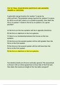 PHY 121 FINAL EXAM REVIEW QUESTIONS AND ANSWERS  GRADED A&plus; 2025&sol;2026