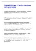 MANA 3318 Exam 2 Practice Questions WITH ANSWERS