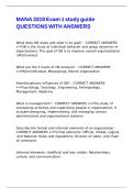 MANA 3318 Exam 1 study guide QUESTIONS WITH ANSWERS&period;